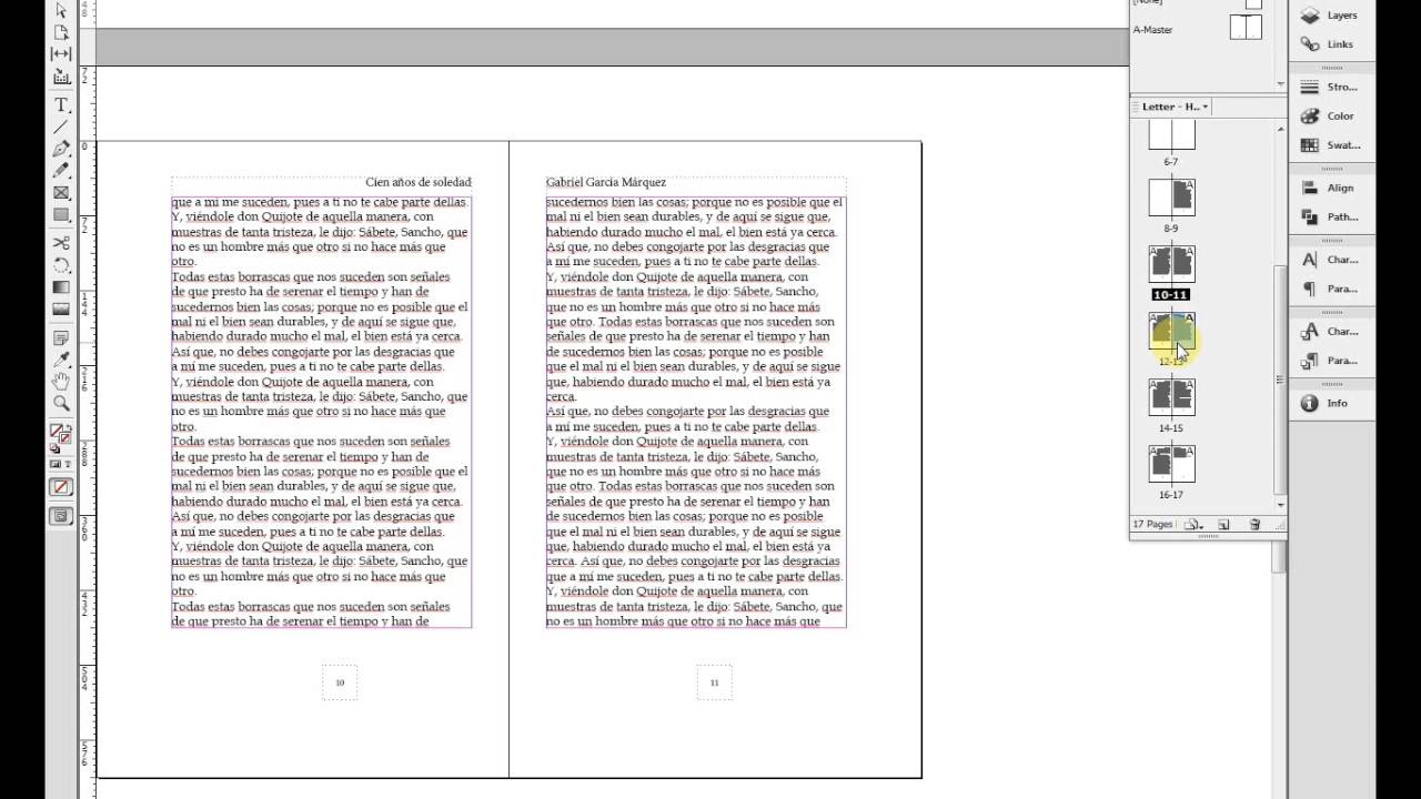 Cómo maquetar libro en InDesign