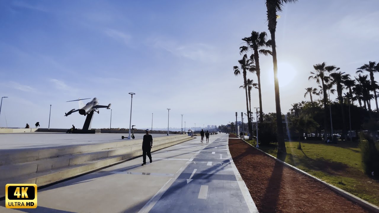 Seaside Tour Mersin Turkey - Baştan sona Mersin Sahili Ultra Geniş Açı - Ultrawide 4K