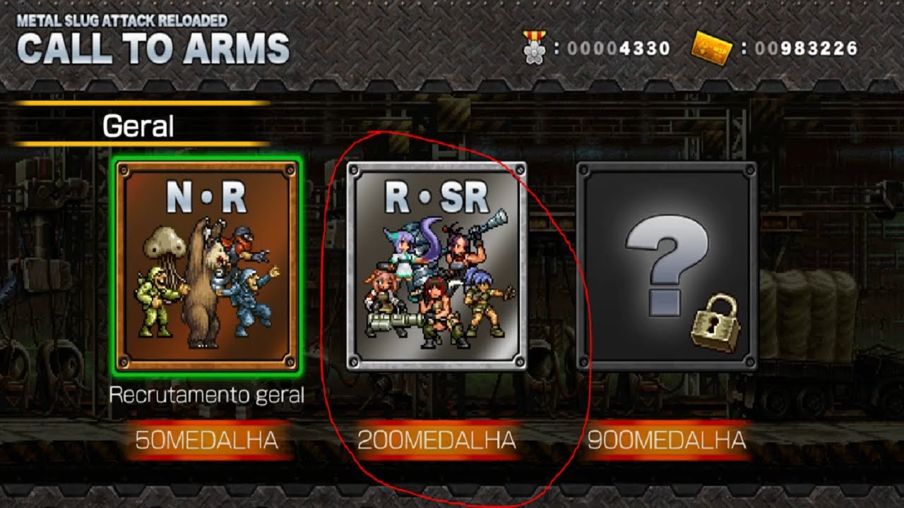 Metal Slug Attack Reloaded Call to Arms Rare and Super Rare