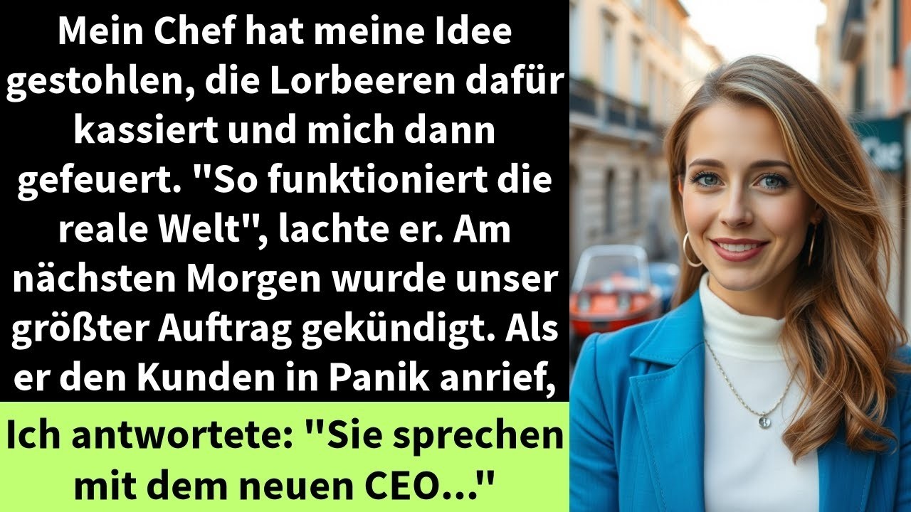 Mein Chef hat meine Idee gestohlen, die Lorbeeren dafür kassiert und mich dann gefeuert