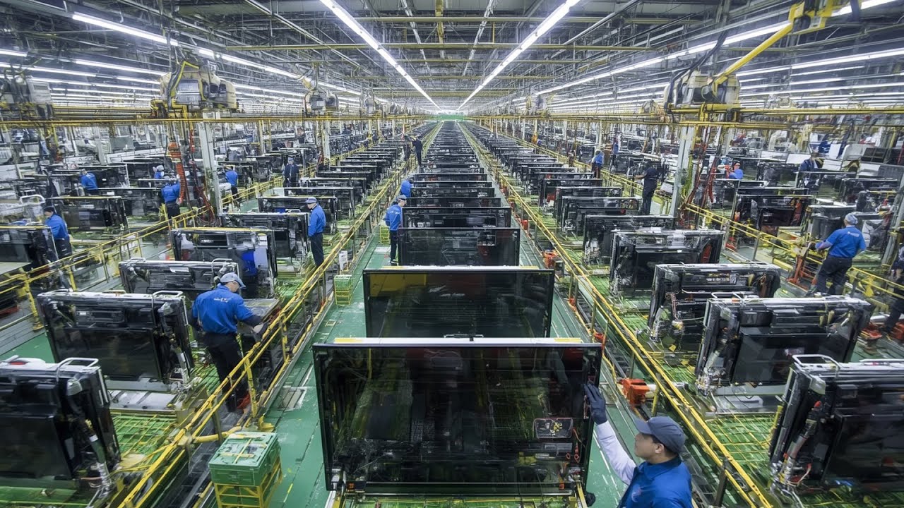 How Televisions Are Made From Millions of Components Inside China's Massive Factory