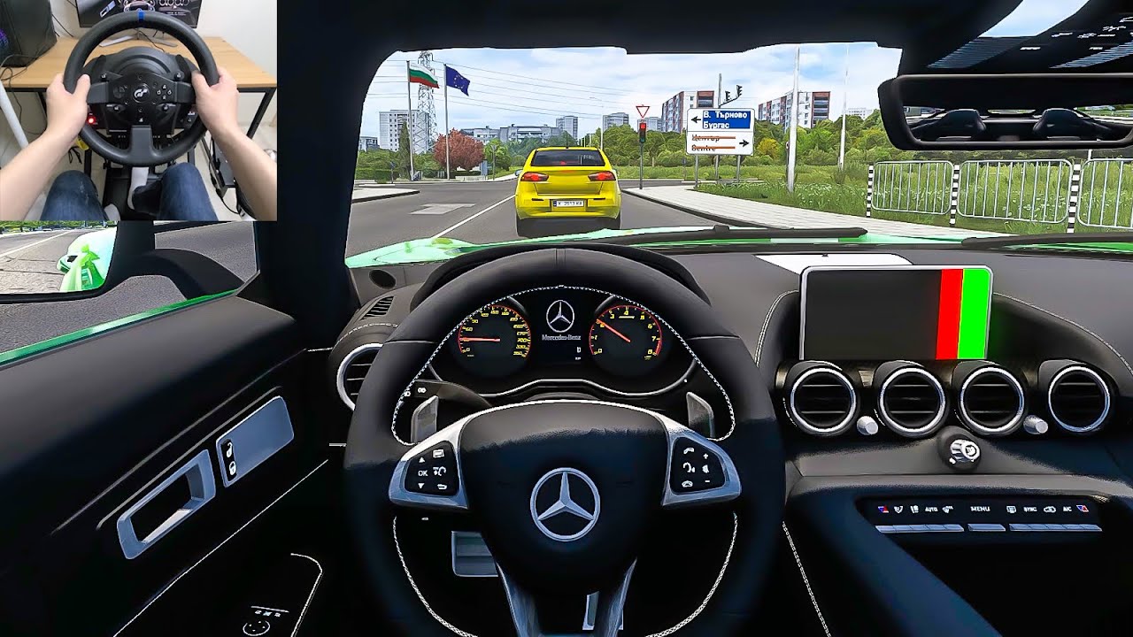 Euro Truck Simulator 2 - 2017 Mercedes Benz AMG GT R [Steering Wheel Gameplay]