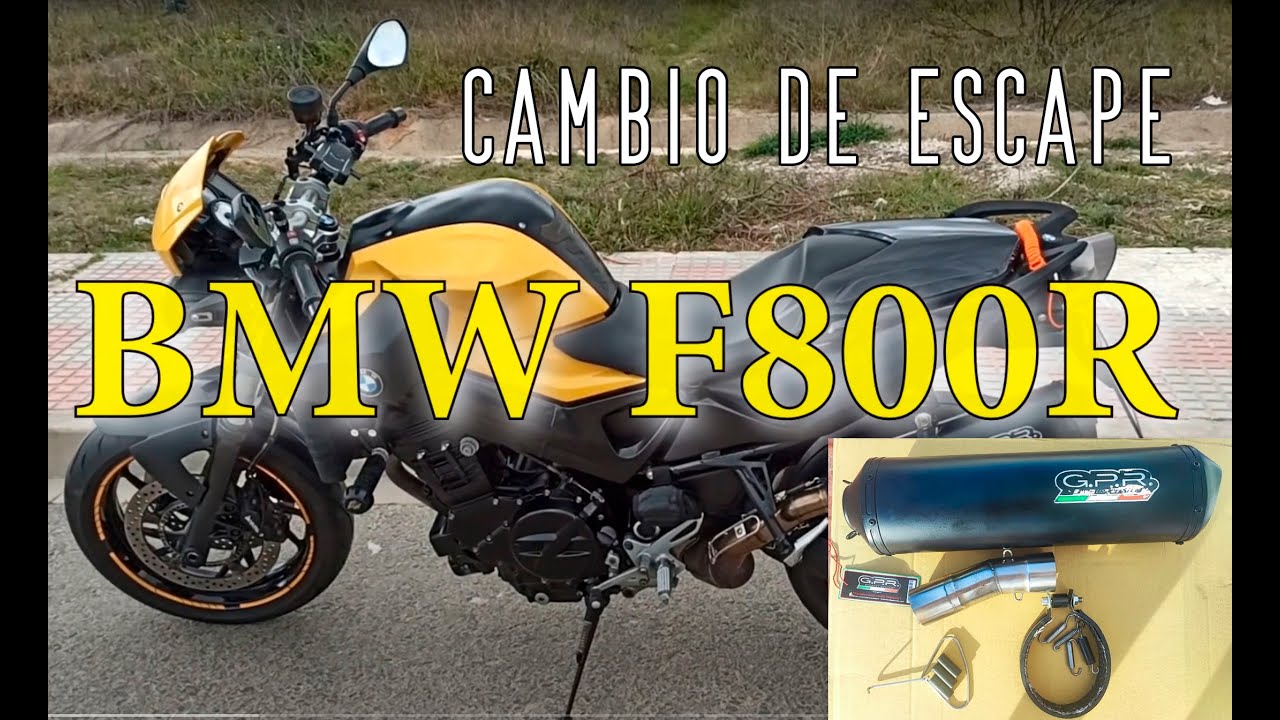 Escape BMW F800R vs GPR TEST DE SONIDO y sin DB KILLER #bike #sports #motorcycle #motosport #motos