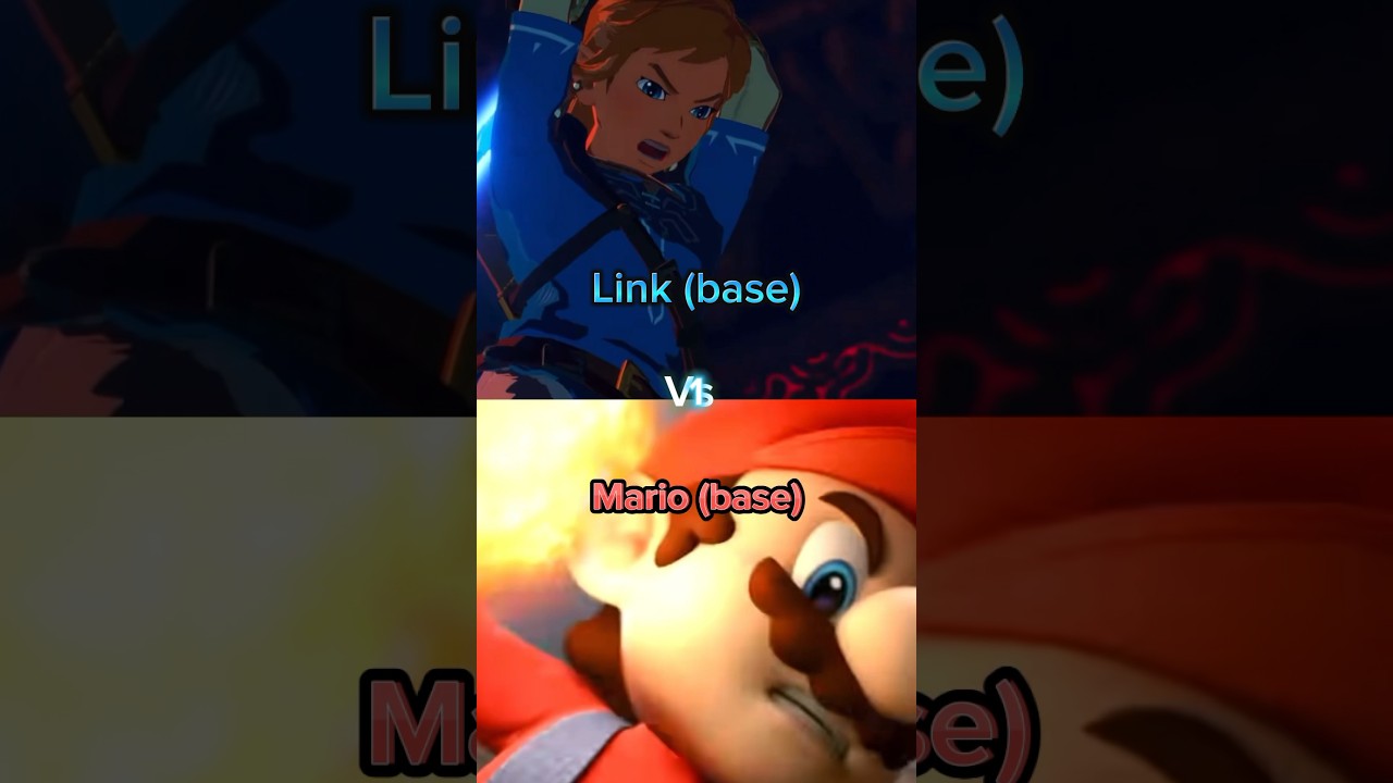 Link vs Mario #legendofzelda #mario
