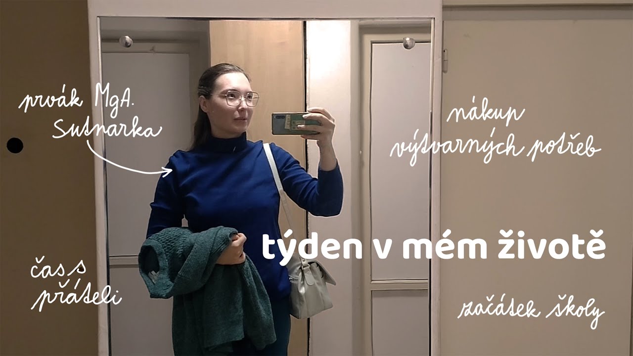 TÝDENNÍ VLOG | začátek školy na magistru