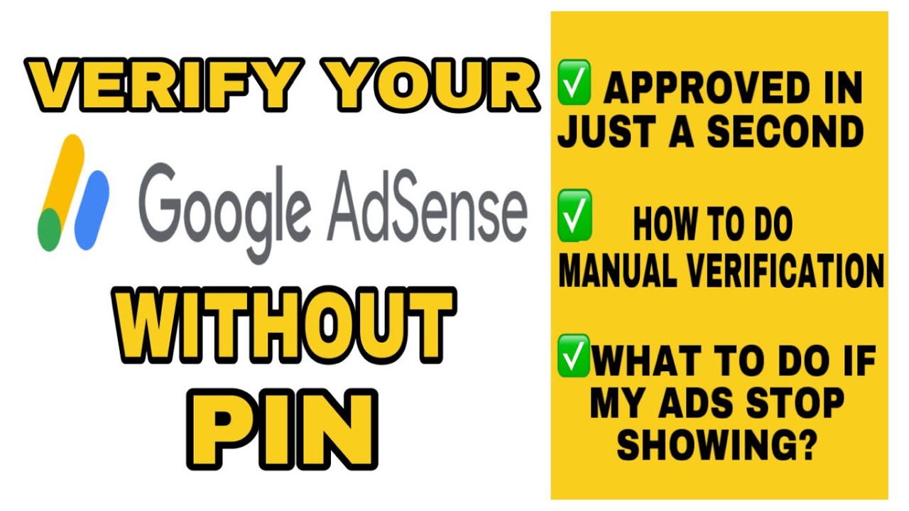How to Verify Adsense Account WITHOUT PIN 2022 | Manual Verification | Primie Dacutan