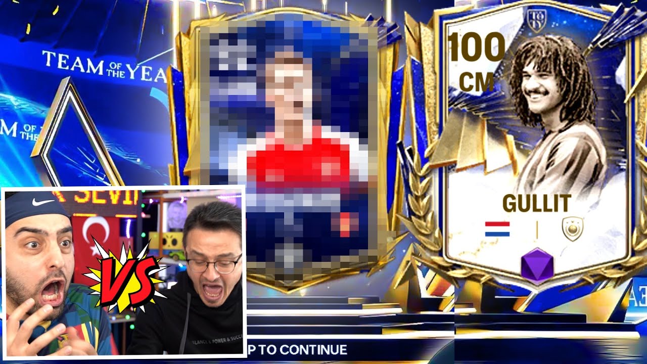 DAYI YA TAKASDAN TOTY ÇIKTII 😱 100 GULLİT EFSANE MAÇ ! KAPIŞMA EA FC MOBİLE 24 !