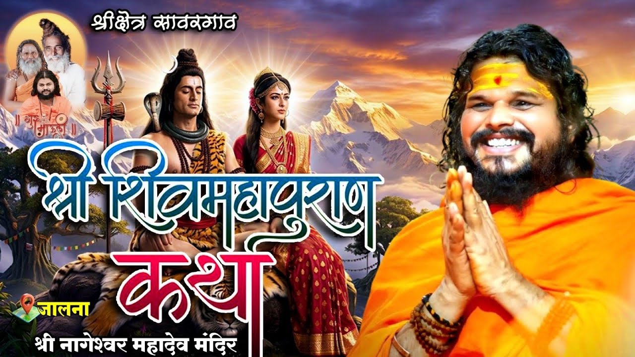 श्री श्री 1008 #महामंडलेश्वर #शिवगिरीजी महाराज यांच्या पवित्र वाणीतून #शिवमहापुराण कथा पहिला दिवस 