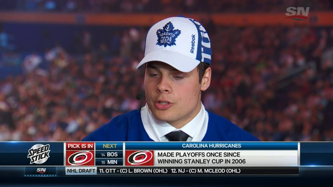Matthews: 14 years ago my parents didn't know hockey