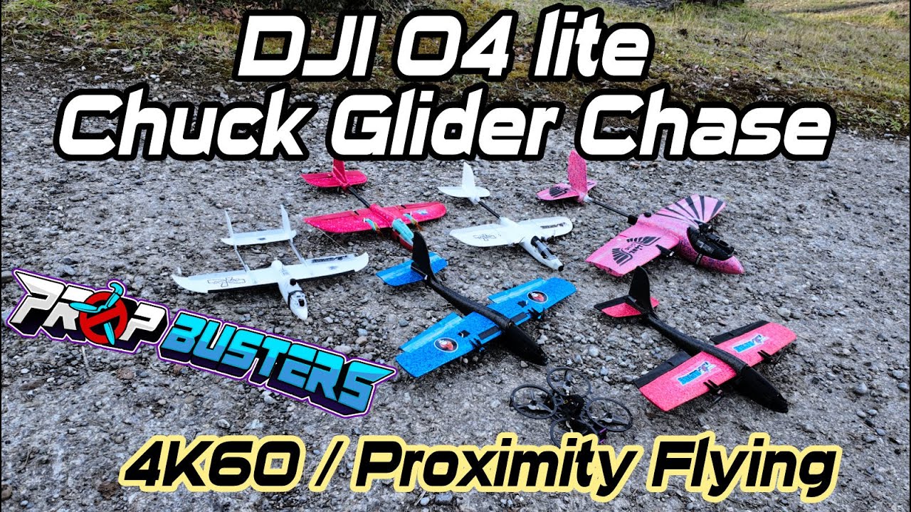 3$ FPV plane chasing - DJI O4 Lite //4K60 Proximity Flying