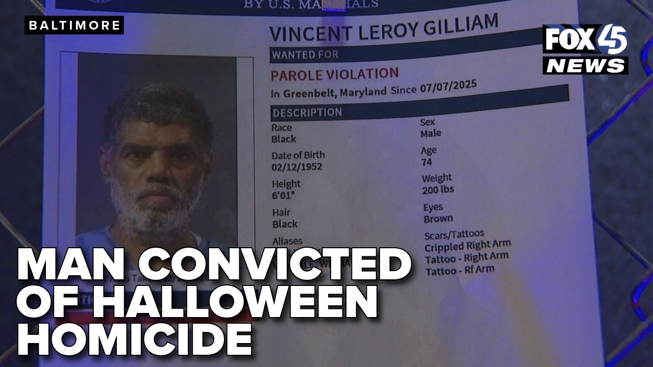 Agents search for Baltimore man convicted in 2000 homicide on Halloween