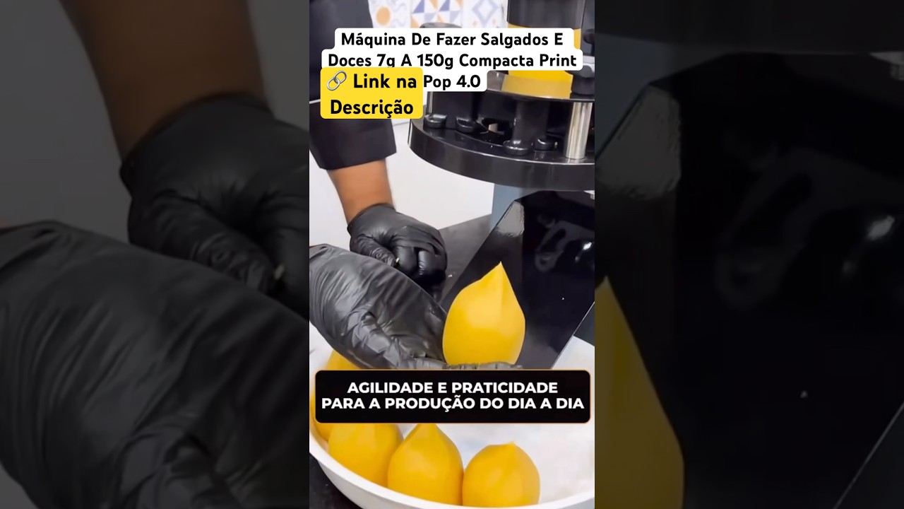 M&aacute;quina De Fazer Salgados E Doces 7g A 150g Compacta Print Pop 4.0 #salgado #coxinha #maquina