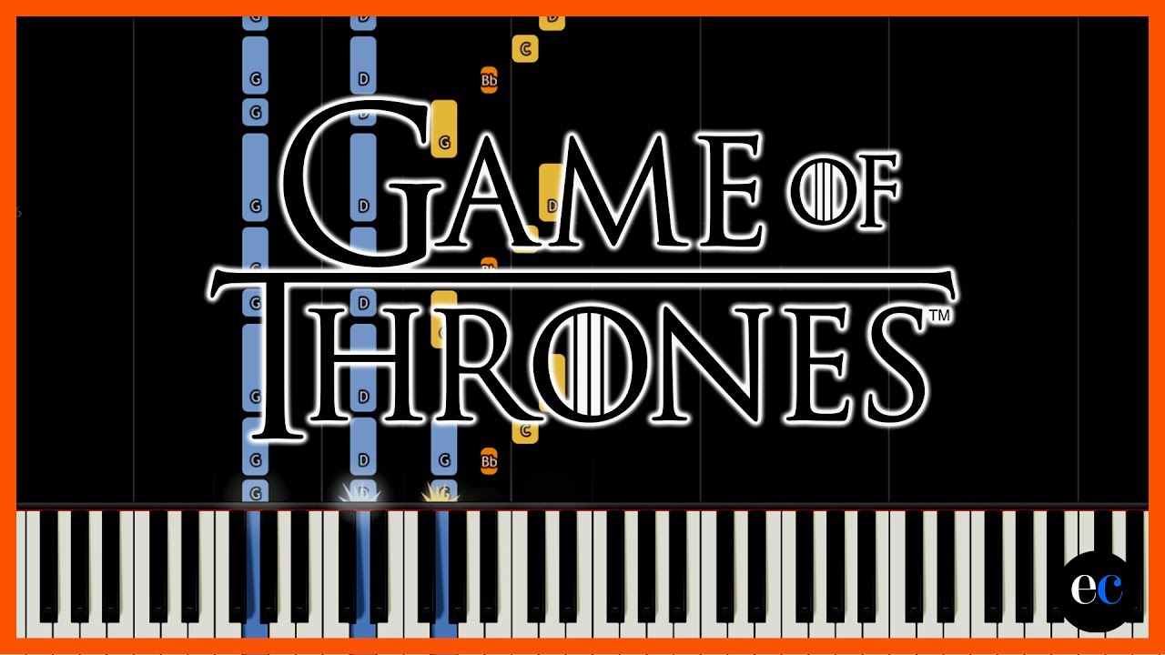 Game of Thrones Theme Piano Tutorial by elcyberguy