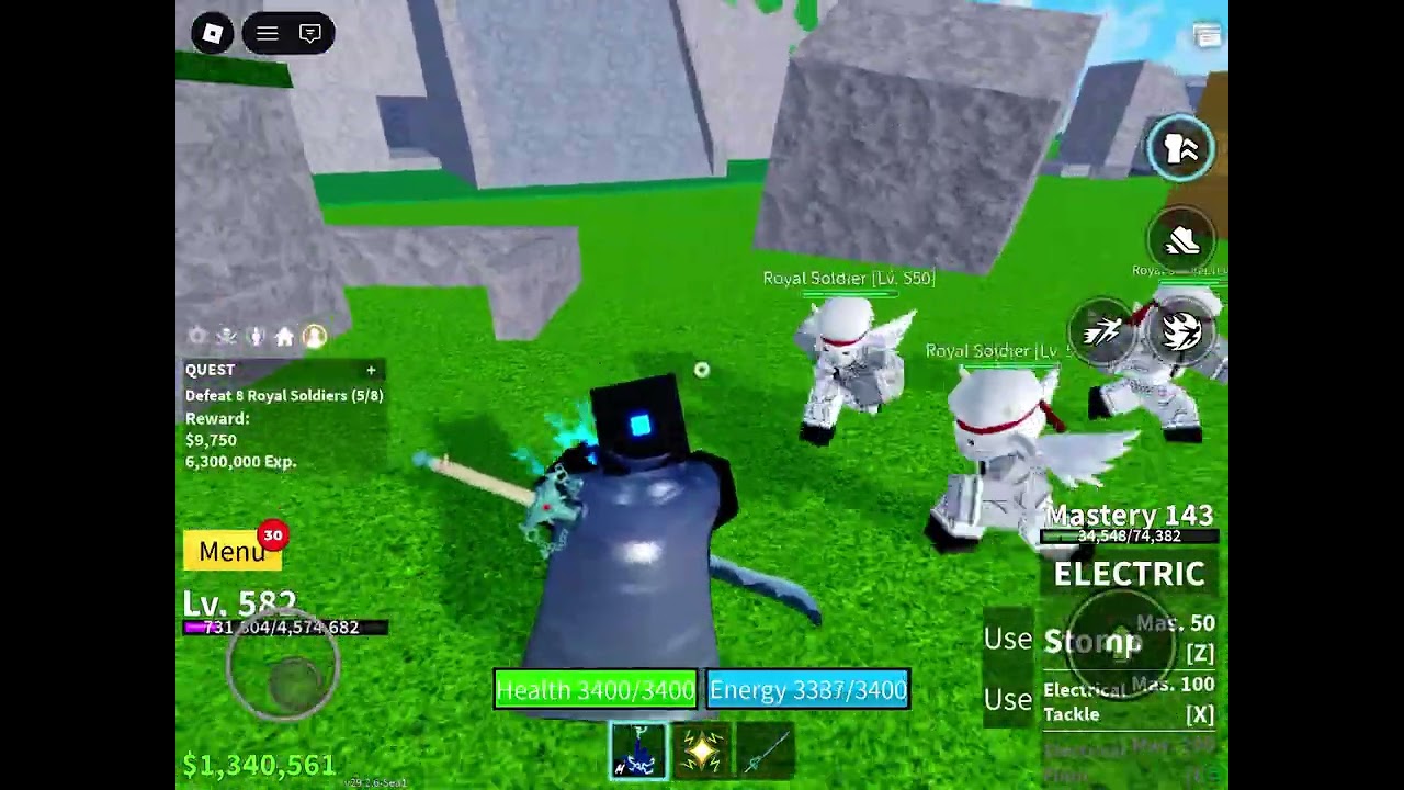 Part 2 of grinding in blox fruits