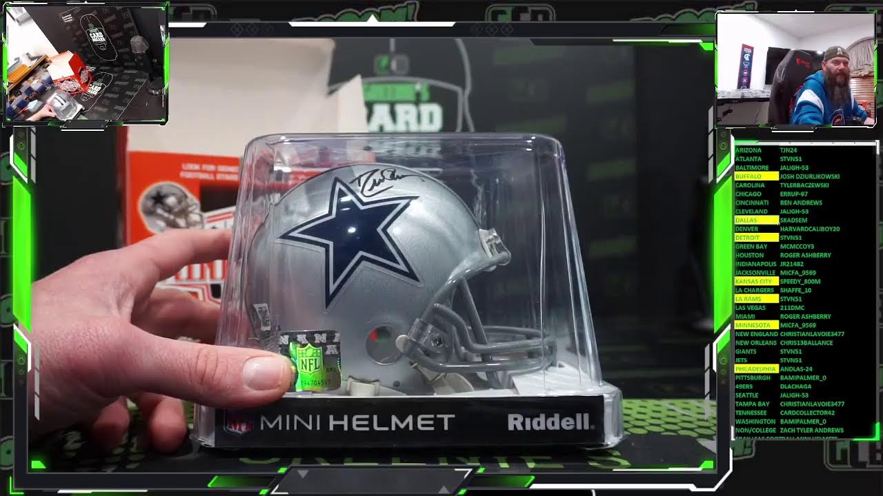 EBAY 2021 LEAF FOOTBALL AUTOGRAPHED MINI HELMETS CASE BREAK #1  2-18-22