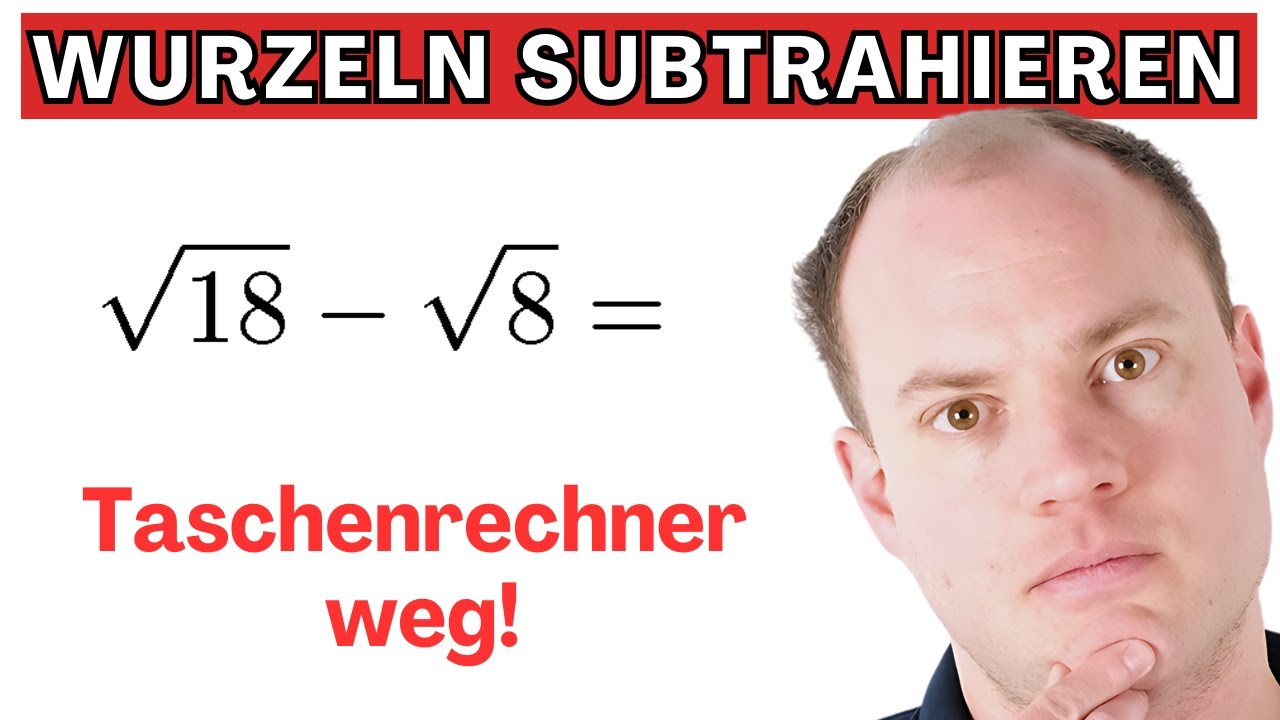 So geht es: Wurzeln subtrahieren mit Beispiel
