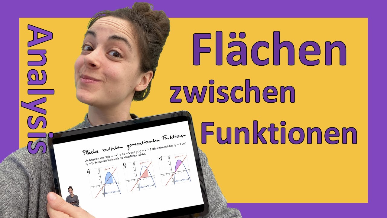 DAS muss fürs Abi sitzen: Fläche/Integral zwischen zwei Funktionen (typisch im OHimi-Teil Analysis)