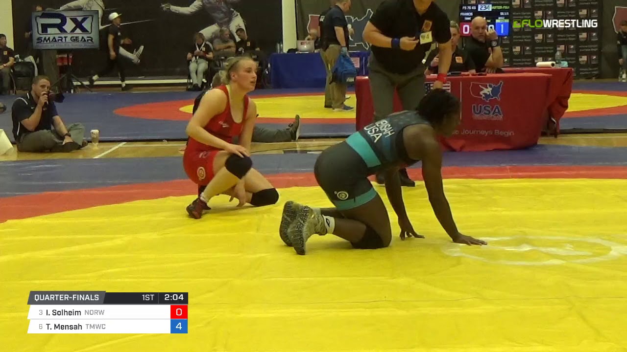 Women's Freestyle 76 Quarter-Finals - Iselin Solheim (Norw) vs. Tamayra Mensah (TMWC)