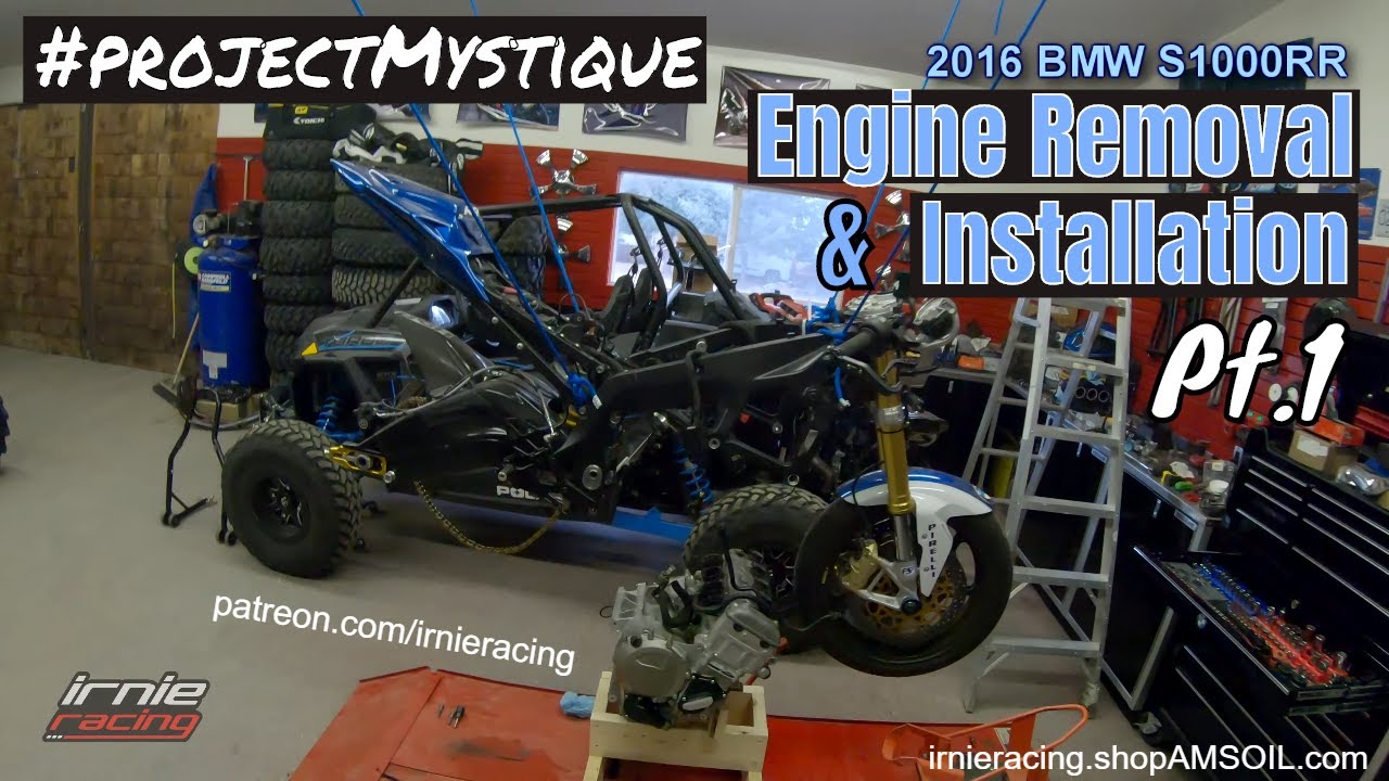 Серия «Снятие и установка двигателя S1000RR», часть 1 #projectMystique | Irnieracing