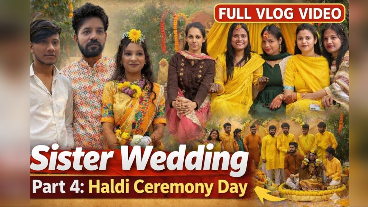 Sister Wedding Haldi Ceremony 💛 | Part-3| Ye Shaadi Yaadgar Ban Gayi 😍 