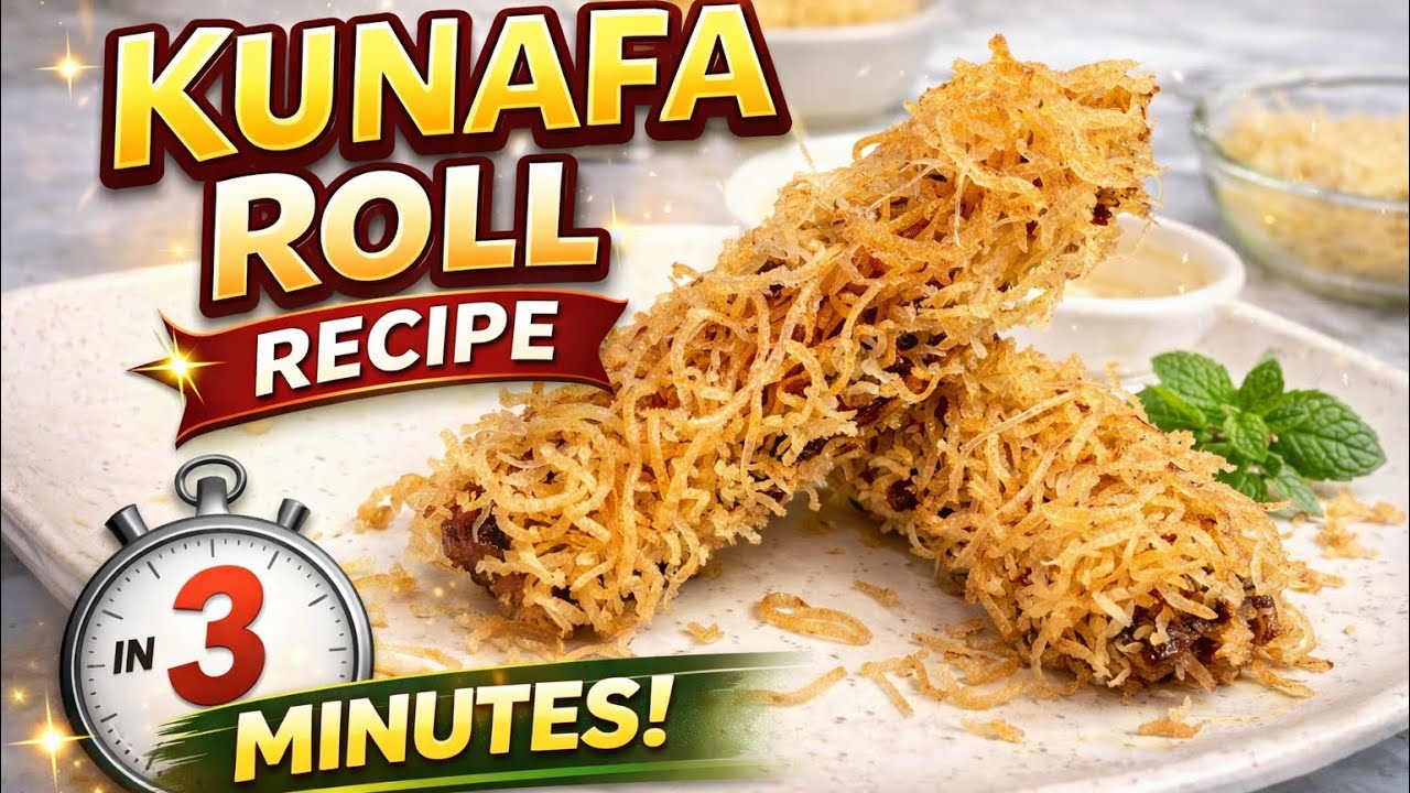 Kunafa Roll | The perfect evening snack to satisfy your cravings | Gluten Free