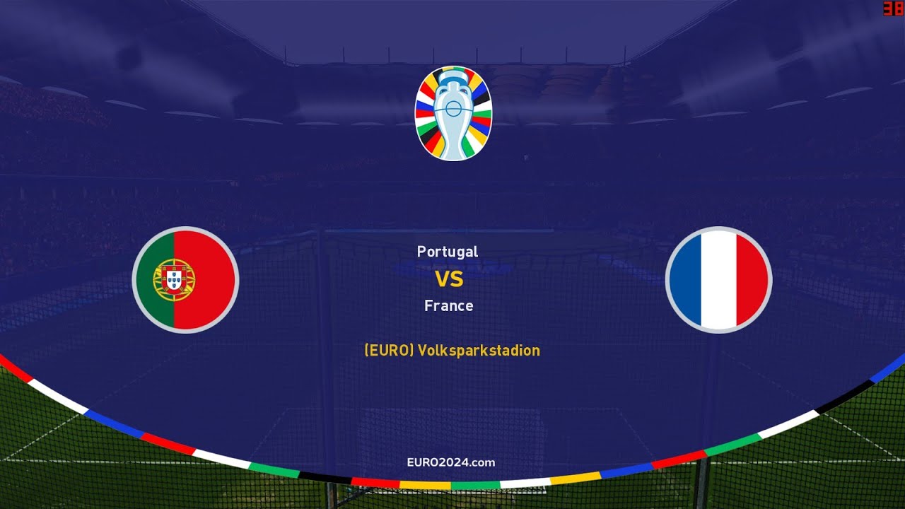 Portugal vs France | #EURO 2024 | Quarter Finals | PES2021 PC