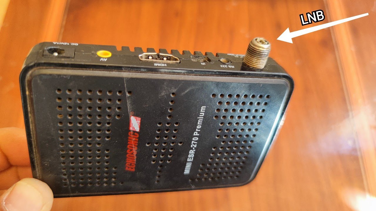 How to repair lnb cable entrance for digital receiver