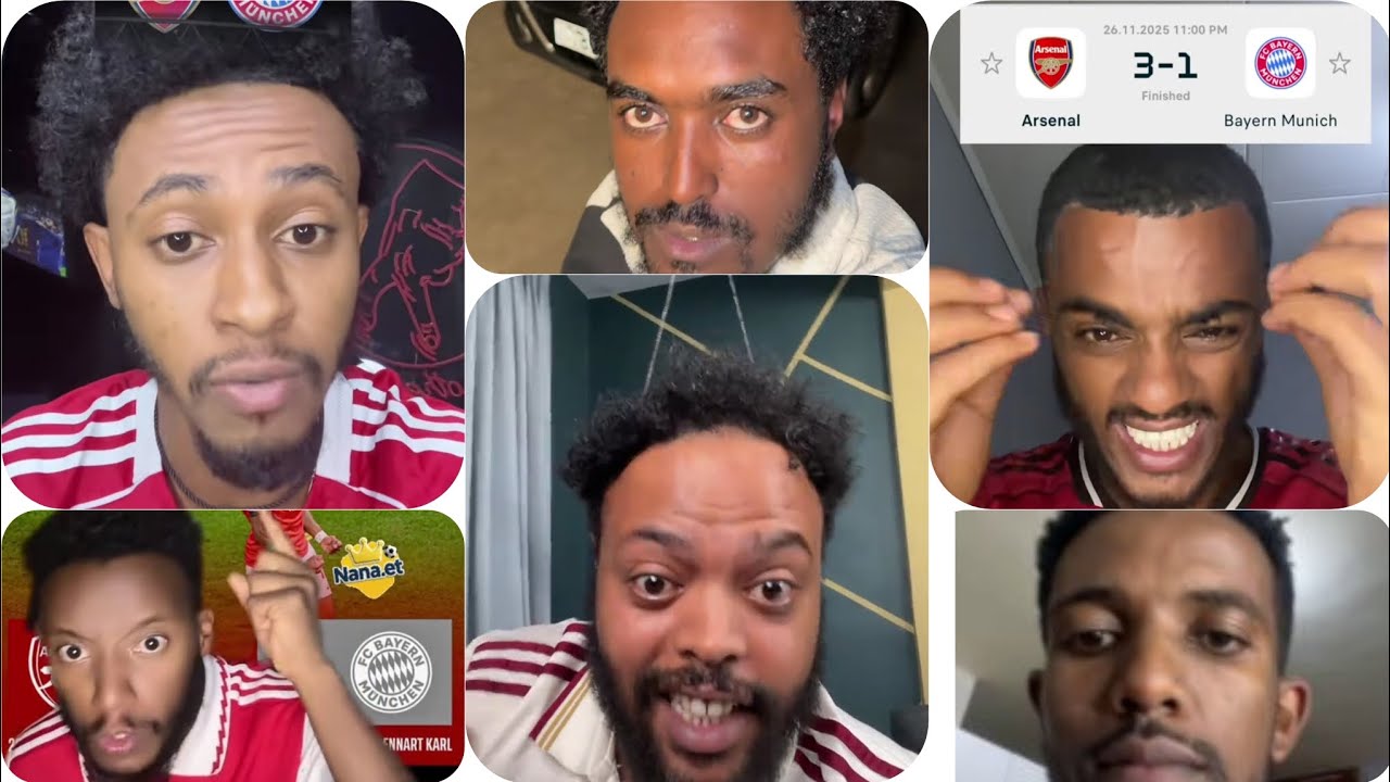 አርሰናል ባየርን ሙኒክን 3-1 ካሸነፈ በኋላ ቲክቶከሮቹ ምን አሉ | Ghost | Fuad | Nahom | Biruk | Dbek