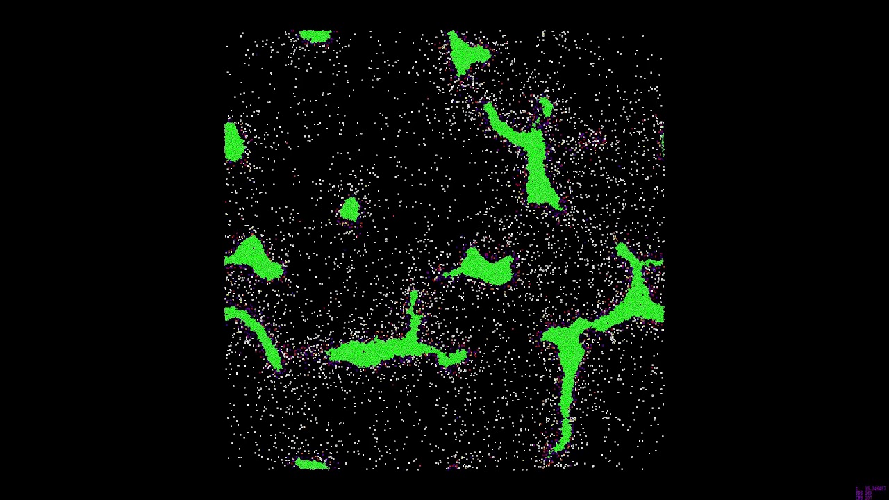 What happens when tiny dust particles in space collide?