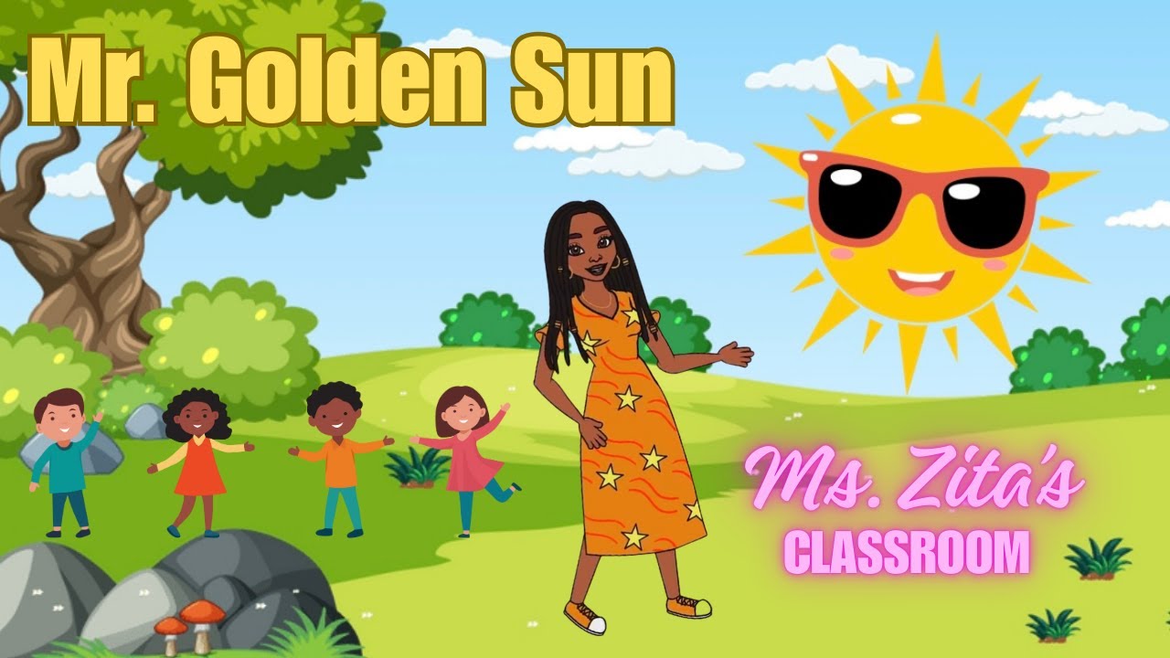 Mr  Golden Sun | Afrobeats for Kids | Afrobeats Nursery Rhymes | Ms. Zita’s Classroom 📚