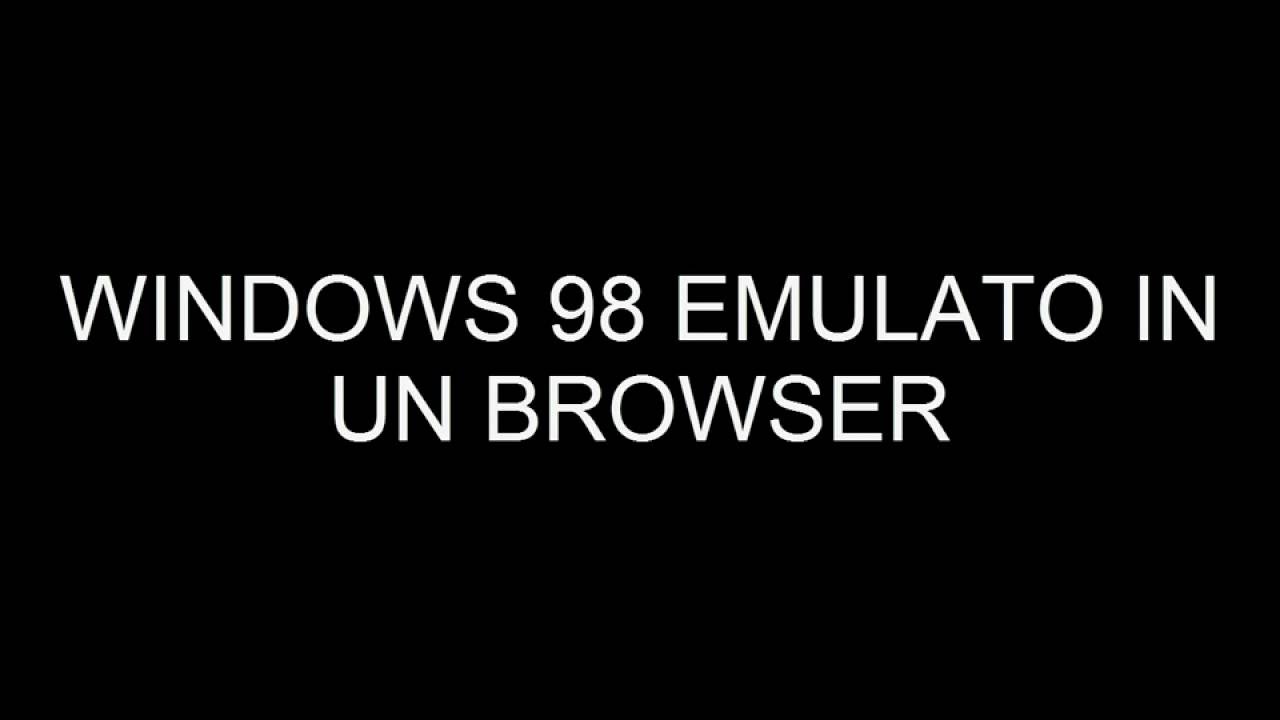 Windows 98 emulato in un browser