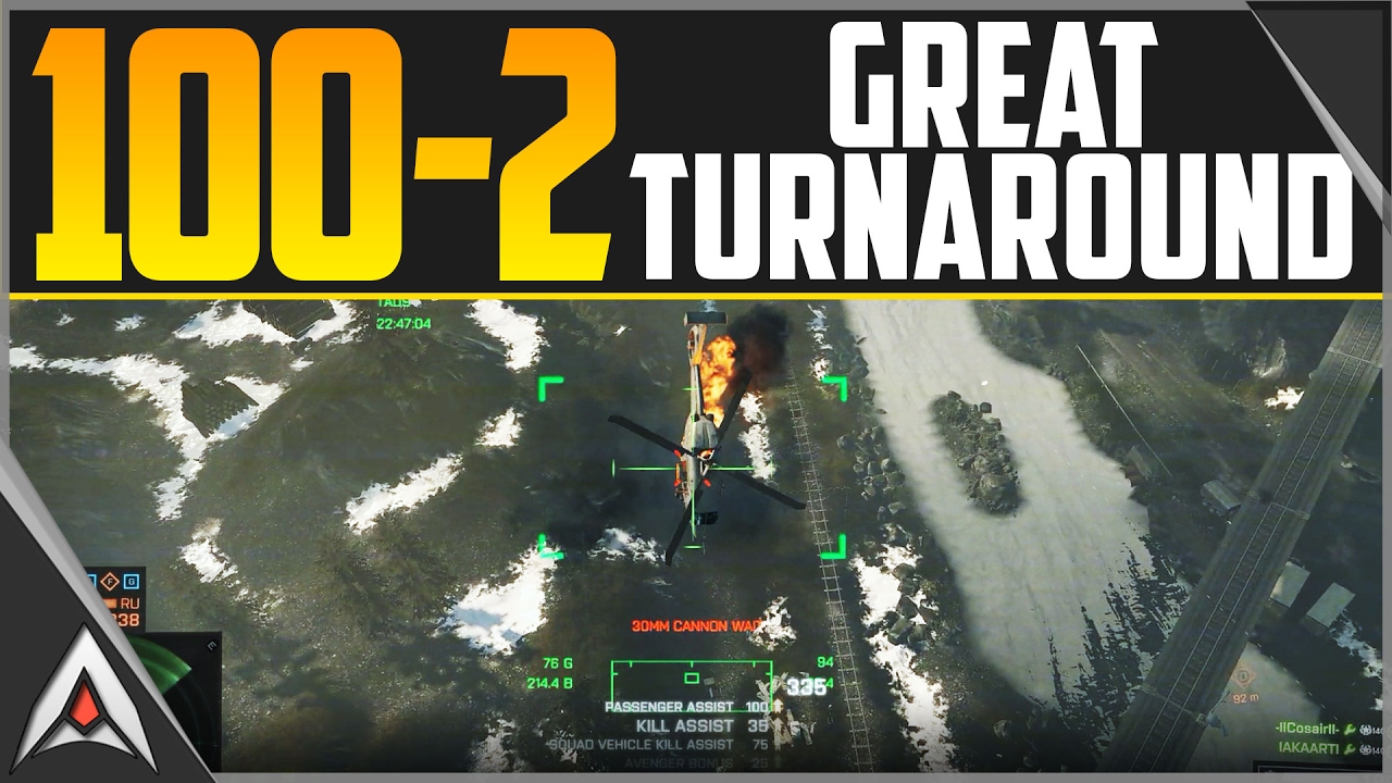 THE GREAT TURNAROUND! - Battlefield 4 Giants of Karelia Attack Helicopter