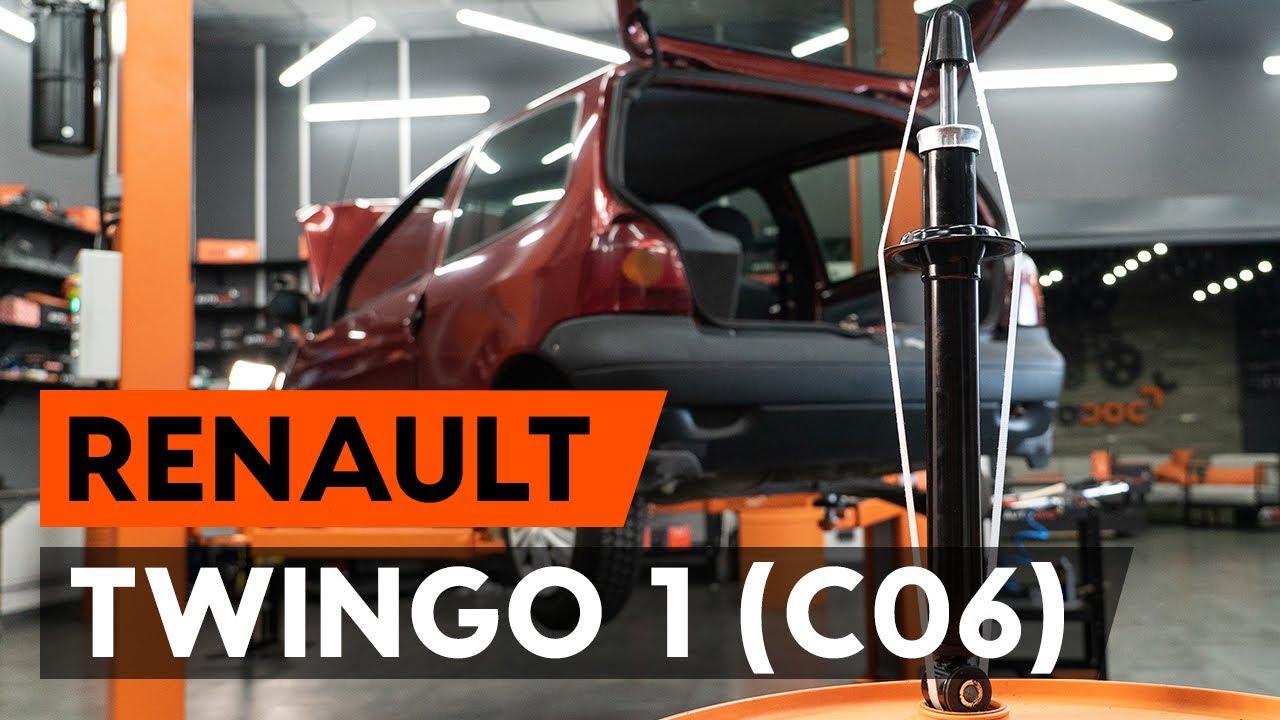 Wie RENAULT TWINGO 1 (C06) Stoßdämpfer hinten wechseln [AUTODOC TUTORIAL]
