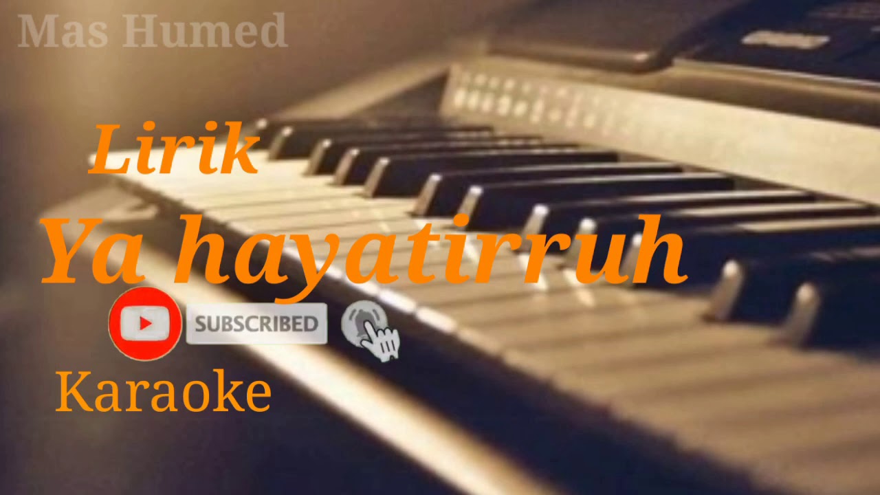 Ya Hayatirruh karaoke ||versi Salwa syifa