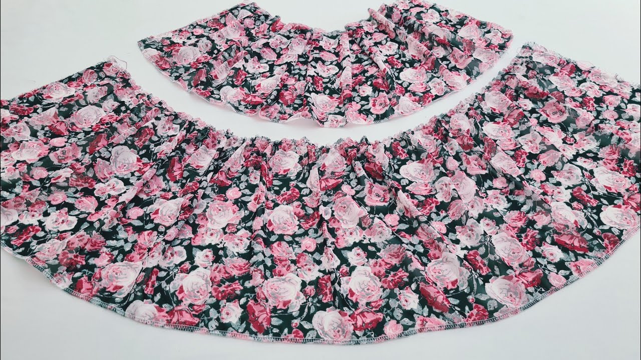 Как сшить макси или мини / плиссированную легкую юбку / Две модели юбки, длинной и короткой