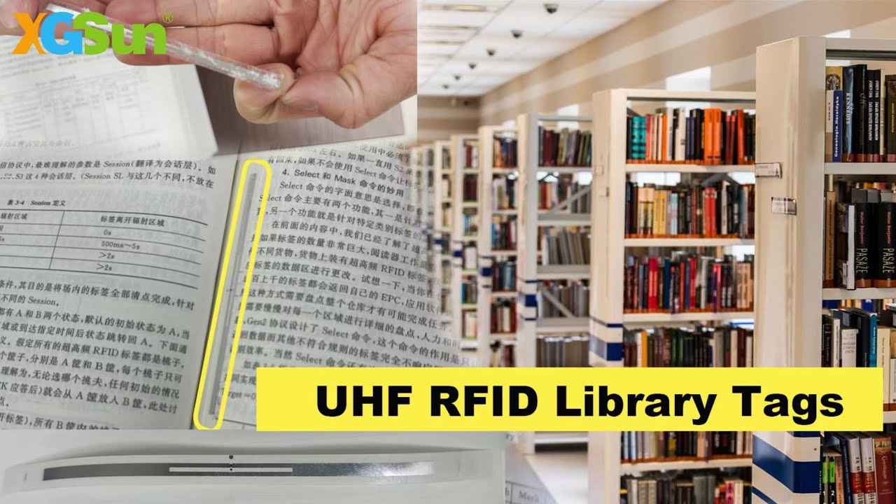 Slender UHF RFID Library Tag for Modern Library Management&mdash;&mdash;Longer Reading Distance!