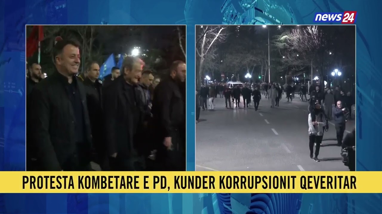 Berisha me protestuesit marshojnë drejt Policisë së Shtetit, efektivë të shumtë, ‘gardh’ në rrugë