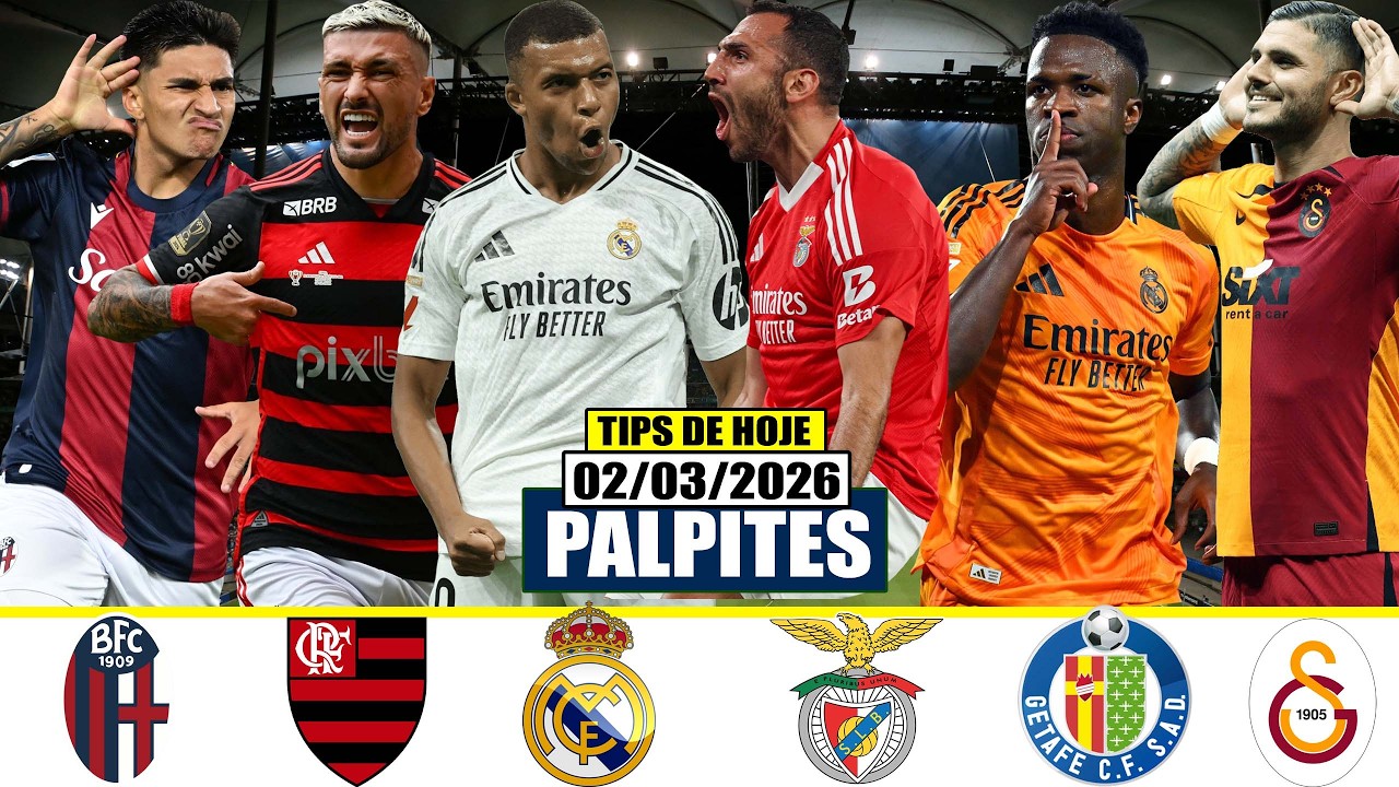 ✅⚽PALPITES FUTEBOL HOJE SEGUNDA FEIRA 02/03 FUTEBOL EUROPEU & ESTADUAIS FINAIS + TRIPLA GRÁTIS⚽✅