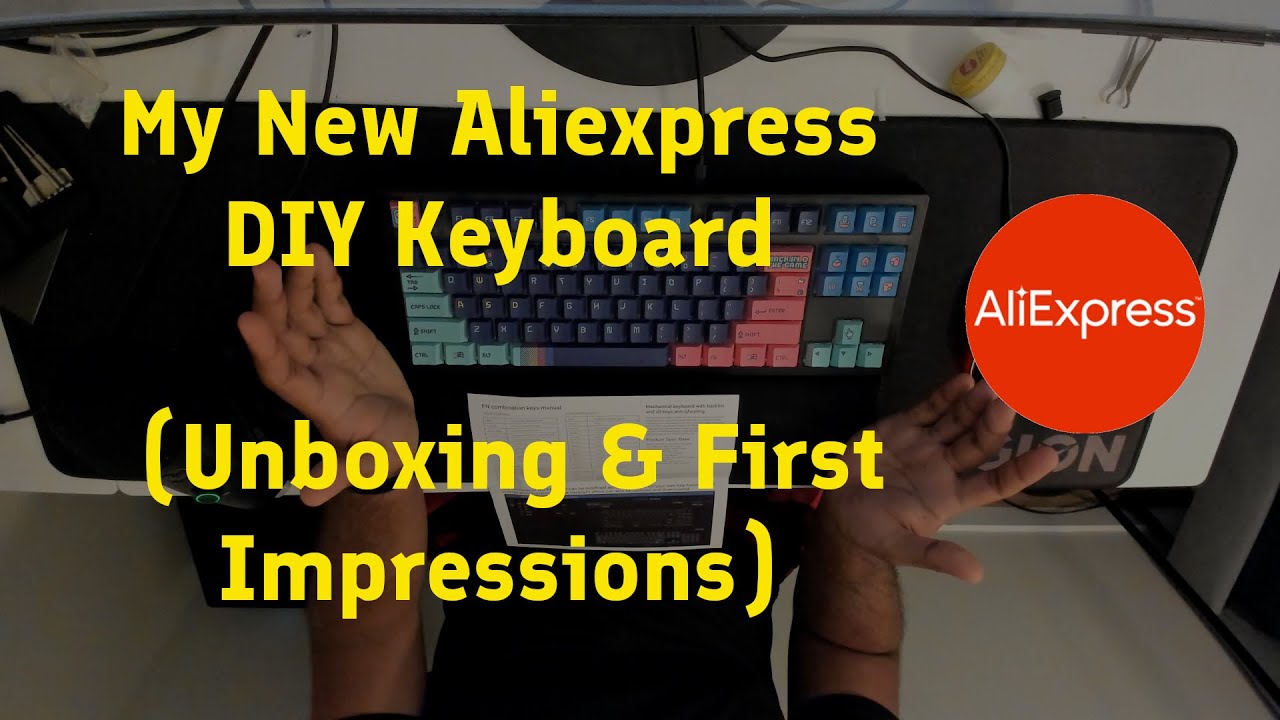 My New Aliexpress DIY Keyboard - Flesports MK870, Gateron Browns (Unboxing & First Impressions)