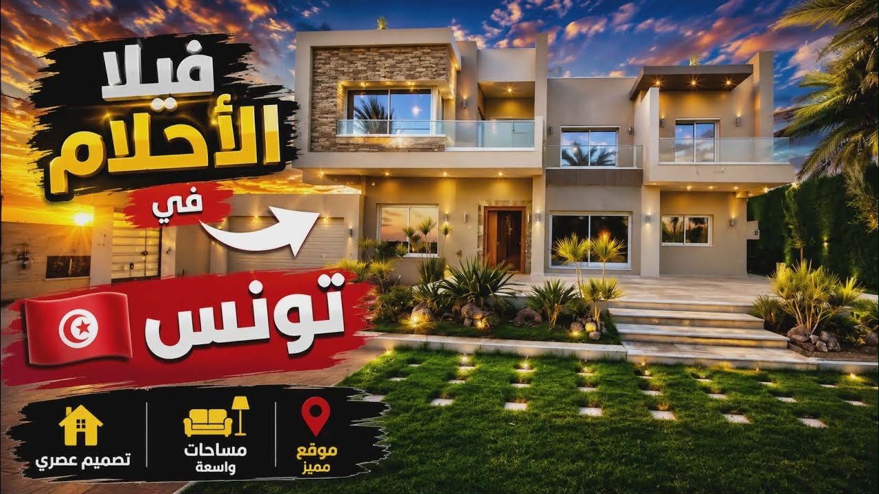 Вилла мечты 😍 на продажу в Тунисе 🇹🇳 Wissem Real Estate