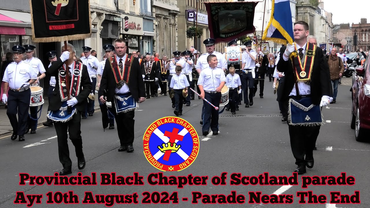 Provincial Black Chapter of Scotland Parade 2024 - Parade Nears End