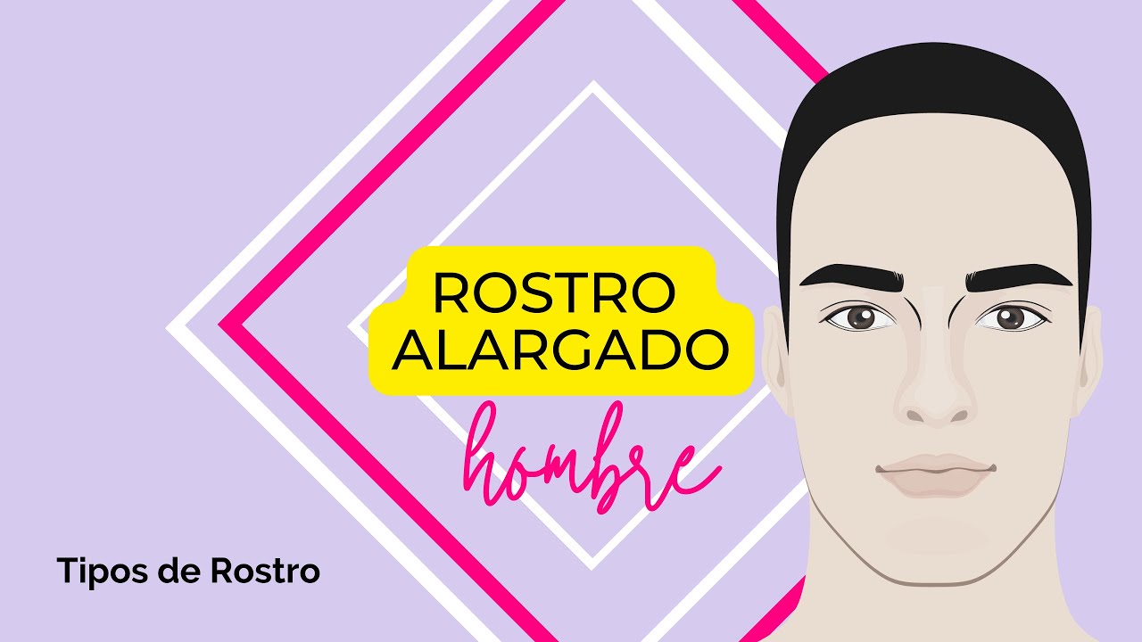 Rostro alargado de hombre