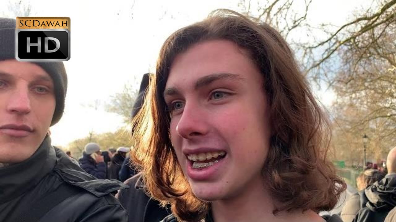 P1 - I Don't Exist! Mansur Vs Atheist Visitor | Speakers Corner | Hyde Park