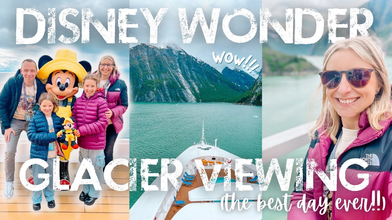 THE MOST BEAUTIFUL SCENERY WE'VE EVER SEEN! 🏔️ glacier viewing day - Disney Wonder Alaska cruise 🚢⚓️