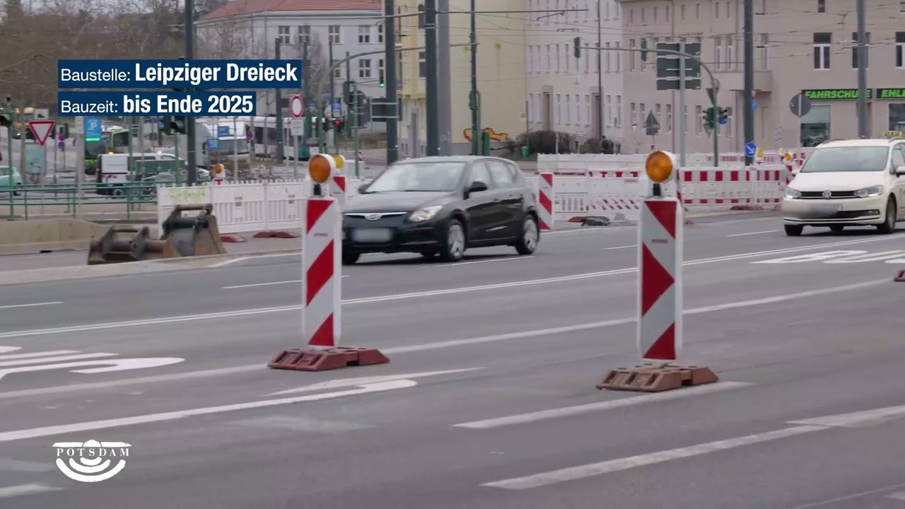 Achtung Baustelle! Bauma&szlig;nahmen 2025 im Potsdamer Stra&szlig;ennetz