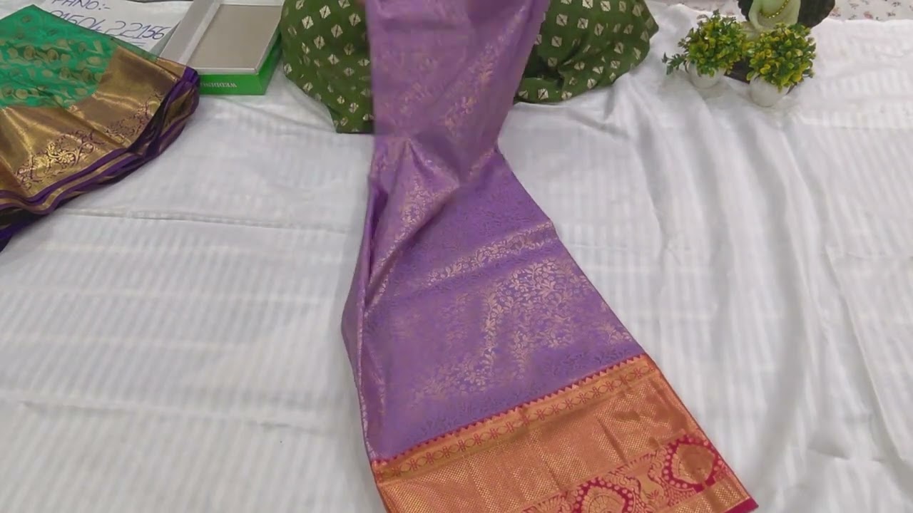 New kanchipuram pattu sarees collection in s&s bridal and baby boutique collection...