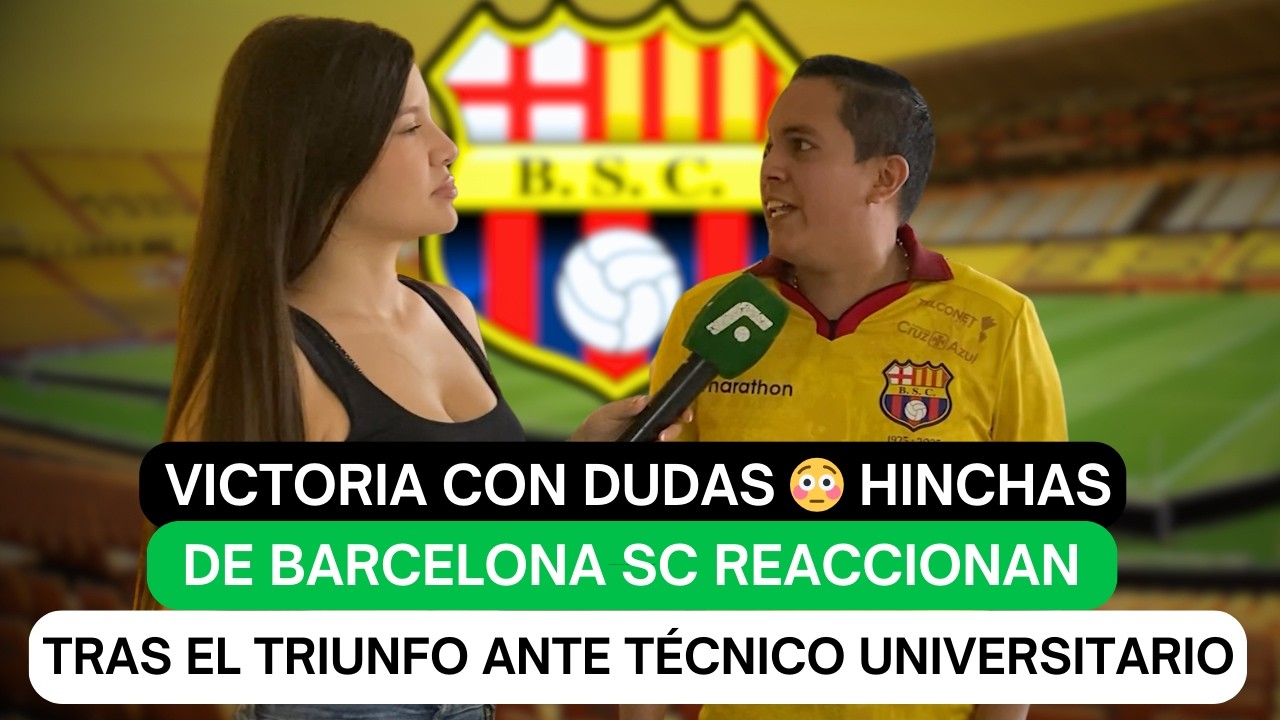 Victoria con dudas 😳 Hinchas de Barcelona SC reaccionan tras el triunfo ante Técnico Universitario