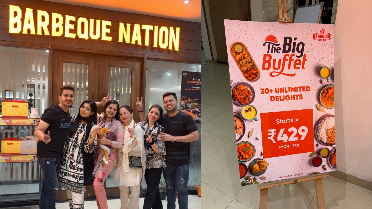 BARBEQUE NATION | Rs429 30+ Unlimited Buffet Item | Platina Mall | Howrah Maidan