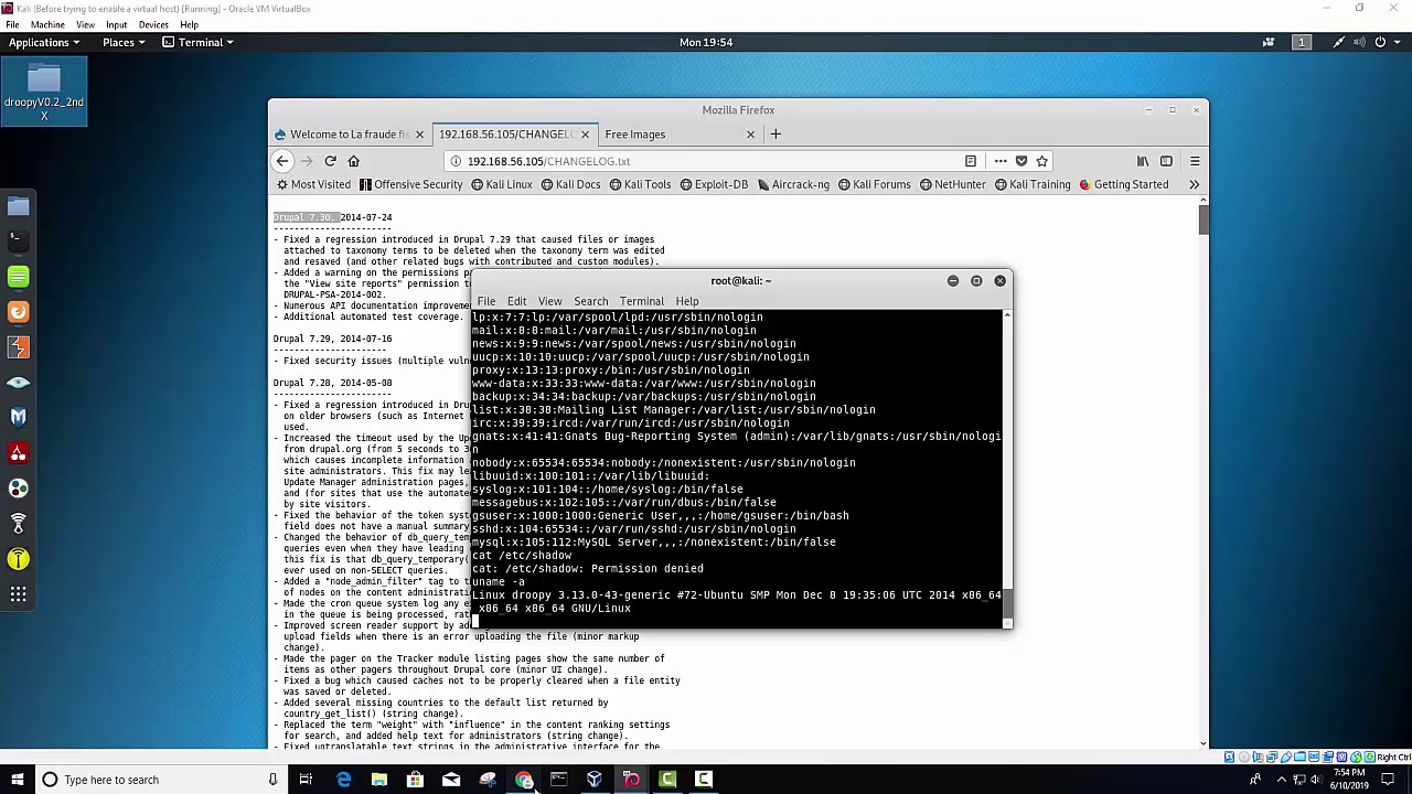 Hacking drupalgeddon demo