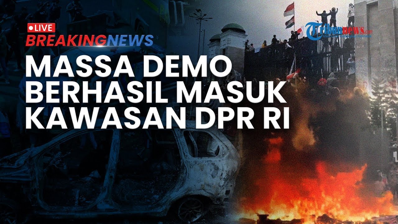 🔴BREAKING NEWS: Demo Jakarta Chaos! Massa Saling Serang dengan Aparat di Mako Brimob hingga DPR